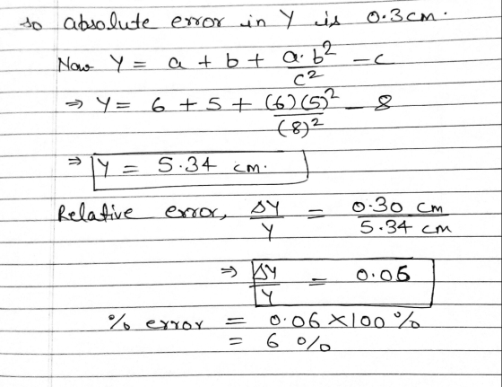 O.3CM do absolute exor inYis t bt Nos Y C2 6 5 C62( S 34 CM O30 Cm kelative erxor NY 5.34 c AY. O06X100 exax