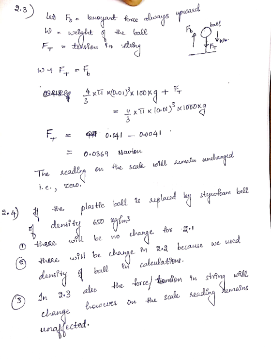 2.3 FT 0.0369 Mewlou sty^ofam oll the plastfe boll is there uşıl be change?na,a because we used Sn 2.3 also unaslected