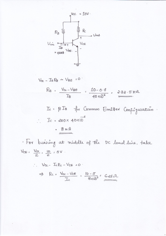 Rc Vout. Vce VBE. Re: Voc-Vee - to-04 IB 40 XUD 2. Re : Yec-VeE.to-gr → 8 xLD3