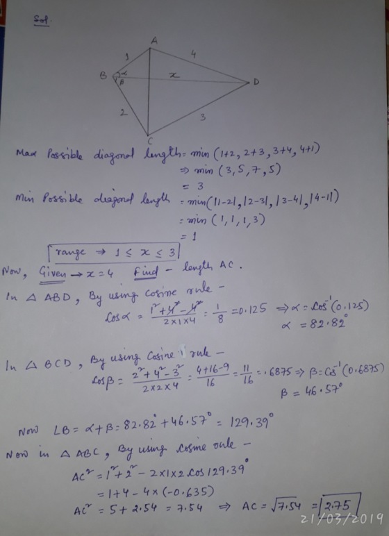 2 3 (3,S,7,5) 3 の Pessi le obusi l,12-,-41,14-) min (I,I,I,3) t AC. Now, Given → χ 2 4 test 2x1x4 8 = 82, 82 269 2x2 x4 16 IL