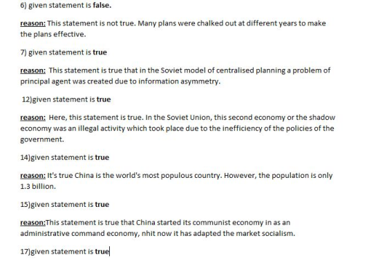 6) given statement is false. reason: This statement is not true. Many plans were chalked out at different years to make the p