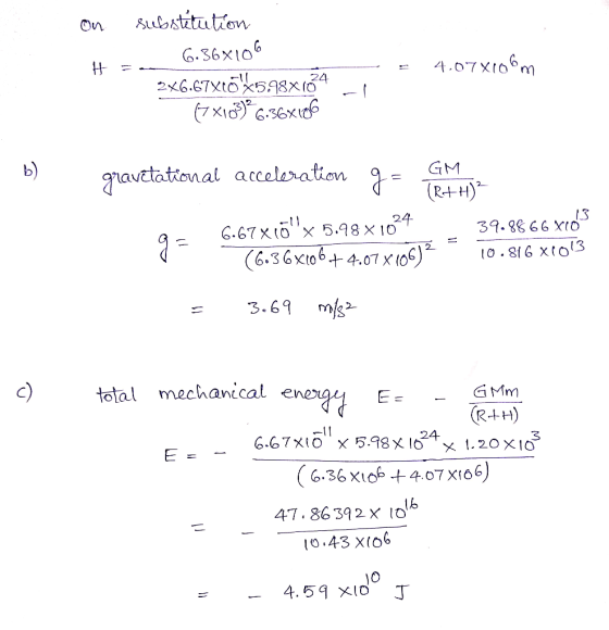 G.36x10 x6.CTXto5x 1 b) R-+H) 39.83 6 6 X(O 1O 816 xtol3 3.69 c) total mechanical e (R+H) 636 Xio +4.07 X166 47.86392 x tolk
