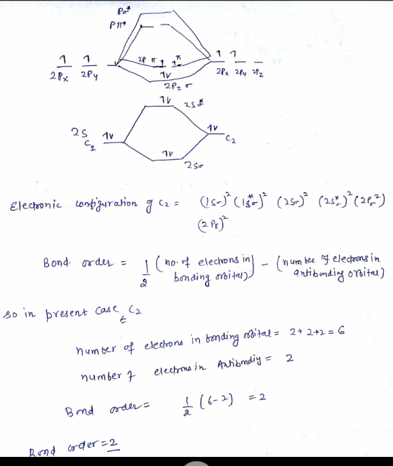 x 2P 2 S 2. 2r) Bond. arde hot elechons in bonding oitu) n bresent Case elechons n Mum ber