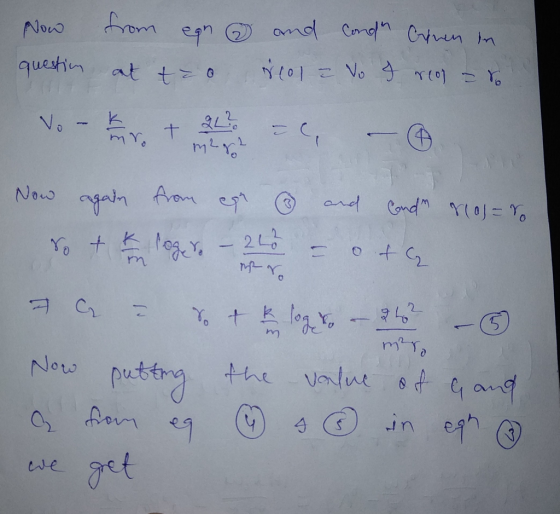 rem amd Cm Cvn m Noww questin at t Vo r0 Y N01 K Nouw ain Aram ard Cond YO= Yo 26 $2 Cr 20) the value Now in esh get We