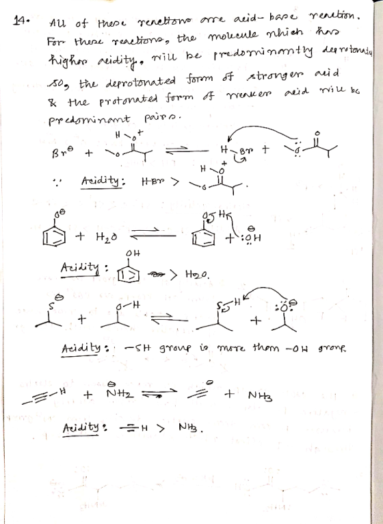 Au of Hrep renetioo re aeid- bape reution. mouenle hieh h 14. For theae rautiora, the high idit 50, the deprotonated form f s