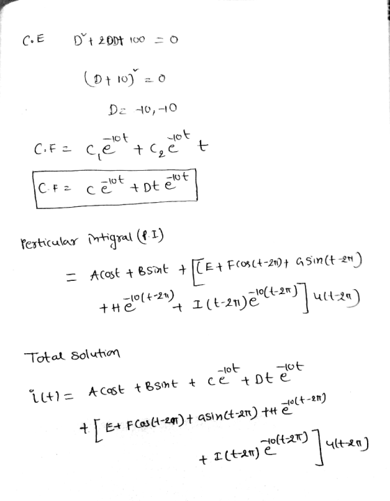 -lot -Io(t-21) Totat Soluthion to