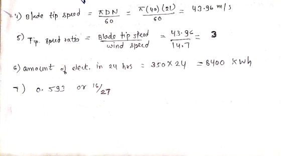 43.g6 m/s YY трN ) в lade tip speod 6 6 s) Tiр Зрелd atio Blade tip steed wind peed 43. 9 8Чо0 кwh 350 X 24 ) amount elect, i