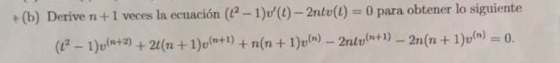 para obtener lo siguiente +(b) Derive n +1 veces la ecuación (-(0-2ntol)