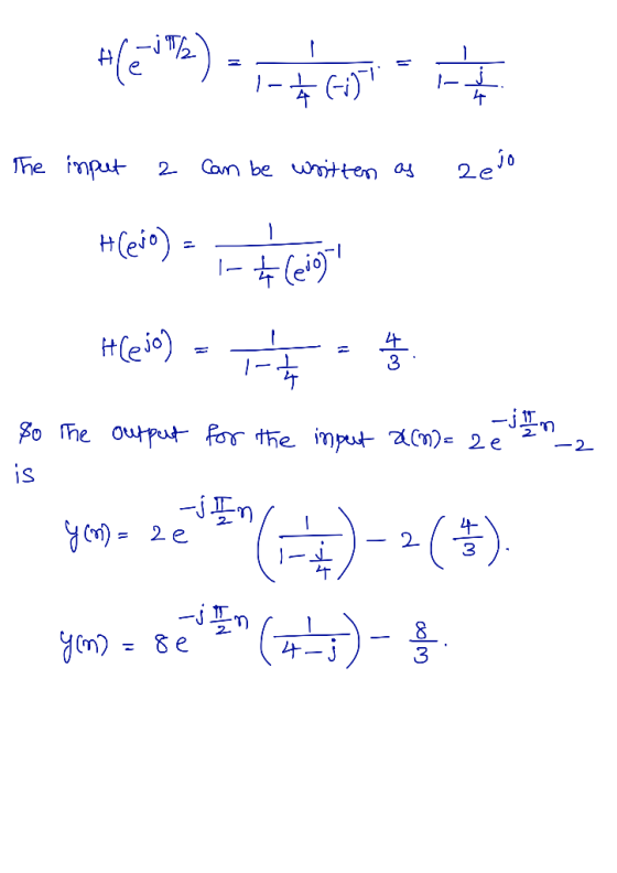 2eo he imput Con be wtten a 2. Heio) Heio) - So she output for the input am)- 2 e 2- is () 2 e 2 3 8e 3