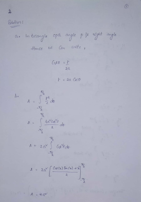 Solation a. In triangle opa angle p ight angle ga b. do TN