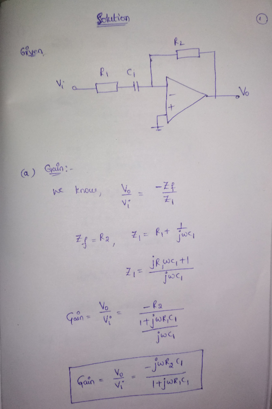 lution Giyen, ,Vo (a) Gein: know, Vo= -21 un