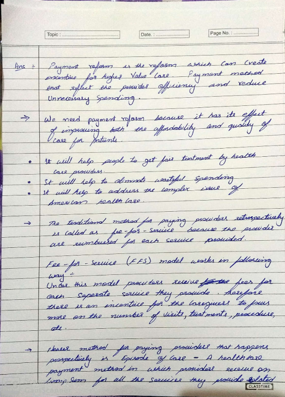 Page No. Topic Date. Create sich Casn Ans sthe Pay mant ValuLase methoo tie and Yeaduce Prou das frat the it has it (Ale meed