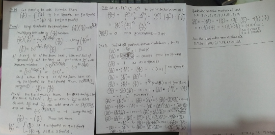 7.d0 Let a - be brime fattorahm of a quadiahic idut meolato 3 ee t,,3,4,6,8, 9, 12,13 ,16, 18, 7.19 Let pamd q, be ocd brimeu