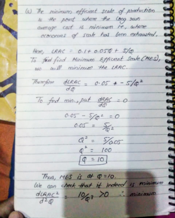 w e. rotirouro, effrent scale of production aeage cat 6 minimum ke, hoe Hoe LRAcolt o.osgt S fidl find Minimum efficent Stake