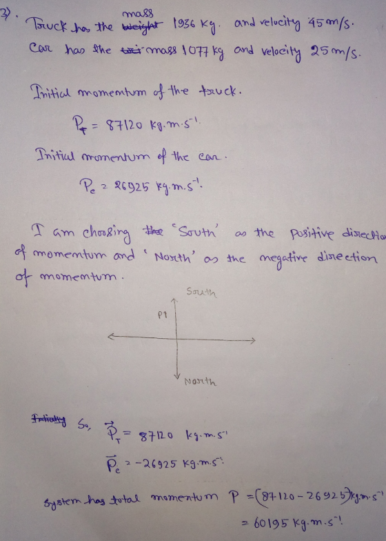 2) Veloei momentum and ( North, aク払e me,ative dine ction momemtum Soth ぐ North P=C97120-26925,n.s 60 195 Kg.าวา.ฐไ momentum