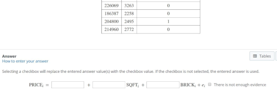 226069 3263 186387 2258 204800 2495 214960 2772 0 0 0 EEB Tables Answer How to enter your answer Selecting a checkbox will re