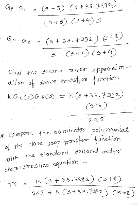5 +33-7392 Find tne second σ dem d tran furdh 245 x Compare the dominator polyhom the close Joop outer tunelim sedond ơrder n