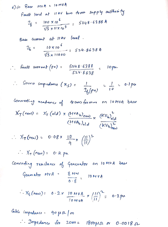 100 x 10 524 8 63 88 A Baa Current at nkv level 16 IDx to 524.8638 5248 6388lopu Fauult mnt(pu) 5 S24.8638 Souru impdnu (Xs)