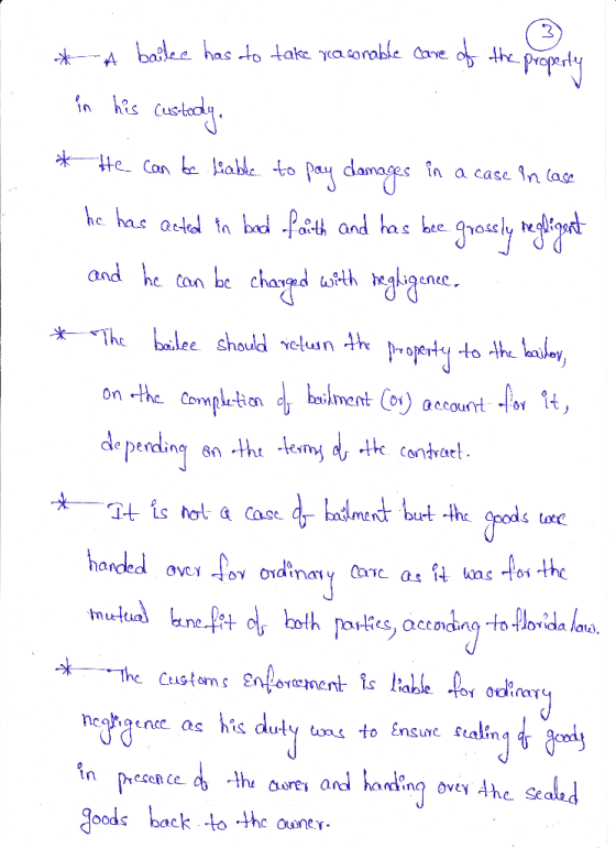 damages In a casc in lase he has actedl In bed Poat and as be rotely e Snoud Yetuin bailment(n)aetomt fo t, on-the Competion