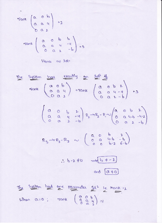 Tant a 2 a a 44 O a2 Hence no du ヴank C a a o b 2 o a u-b4-2 2 o a o o b2 6 and ato a o b rank