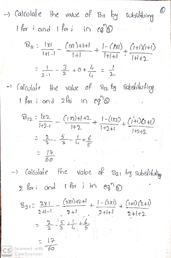 the value of B by Suslioing Calcolale t for i and for in ea 1- (txi) (+IX1) H2 3 2 2- 2 Calcolate the valve of 2 fai eg& foY