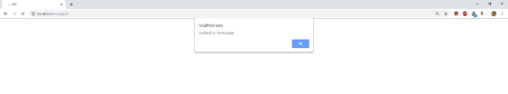 ocalhost says co back to home page