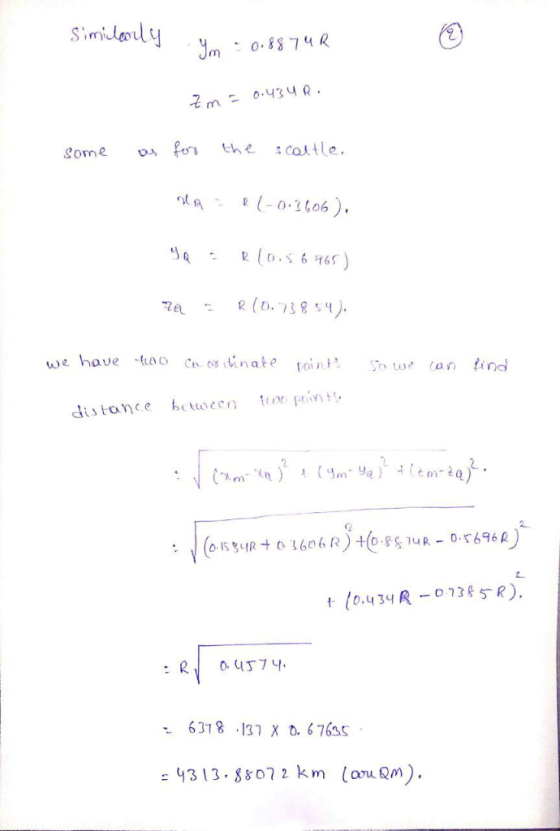 Simidaly 0.8874 R 0.434R cotle the Some R-0.3606) RO.S6965) R(D.73854. C 08 inate poin we have too find So w (an between dis
