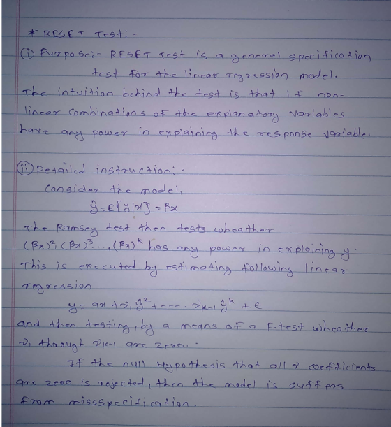 en specisica ion laiable has 60 Consider the model This is teed rsmatins followins Lin .9어 and then ds+