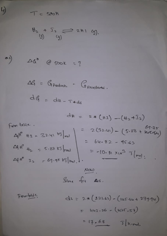 TE SOO K I2 2H 500k Gpatane GPeacduch AG CHI)(H2+I2) HP Fran talle 2 (32.41)-(S.88* kueren) 69.75 AHO HI= 32.41 6u-82 T.63 17