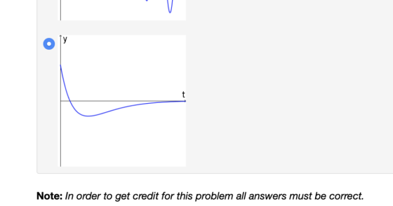 Note: In order to get credit for this problem all answers must be correct.