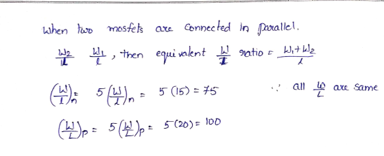when noste ar enneced in axallel mosfeIs ate LJ2 ^i , then equi valent all lO an Same 1