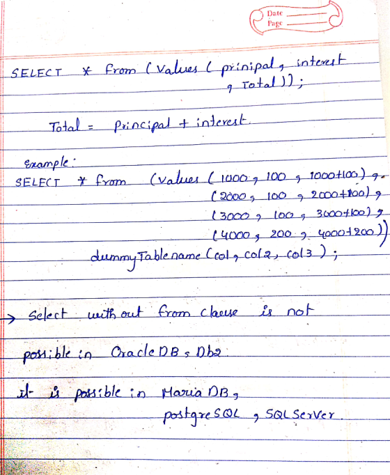 Date Page CaL Total)) enamp