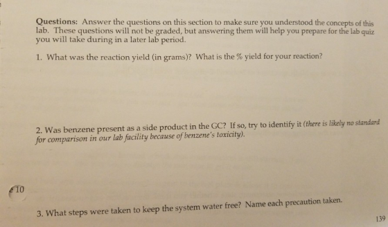Questions: Answer the questions on this section to make sure you understood the concepts of this lab. These questions will no