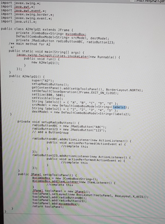 import javax.swing. * import iavaawt.* import iava awt.event import javax. swing. border.* import javax. swing. event. * impo