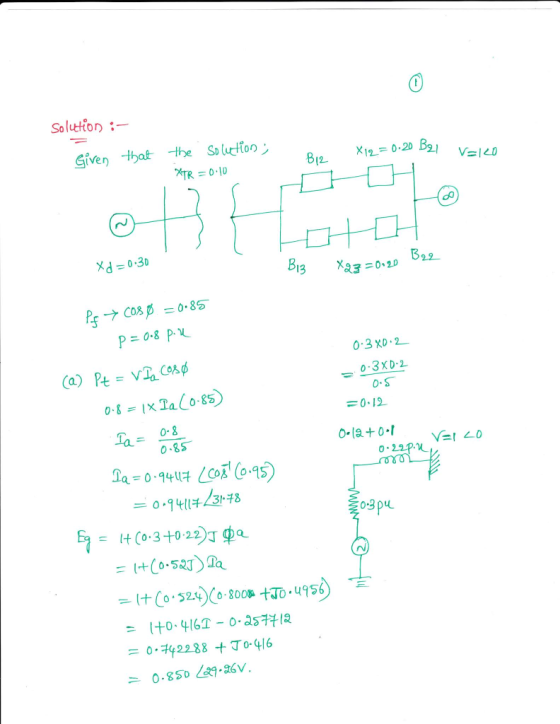 Solution- Siven thatthe Soluop 20 D 812 do xy=0:30 O-S 0.12. 0-8 0.8S 0.22p. = 140, 4161-o.astYA = 0·케2288十丁0-416
