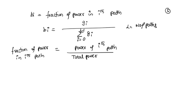 bi L Nof pothg POoer f Gath in 5 path Total foac