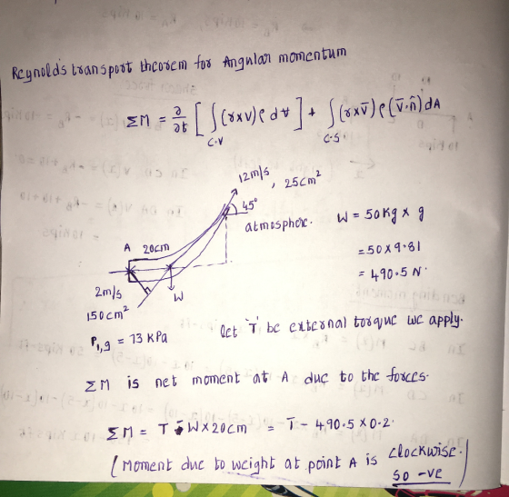 0b C-5 12 ml4 A 20cm 50x 4.8 410.5 N 150 cm 13 kPT be ealtue uc apply. z n, is net moment t A duc to the foiccs (moment dnc t
