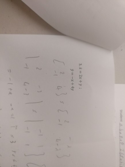 Student 3. 2x+y AS 2 1H &19 2 -)