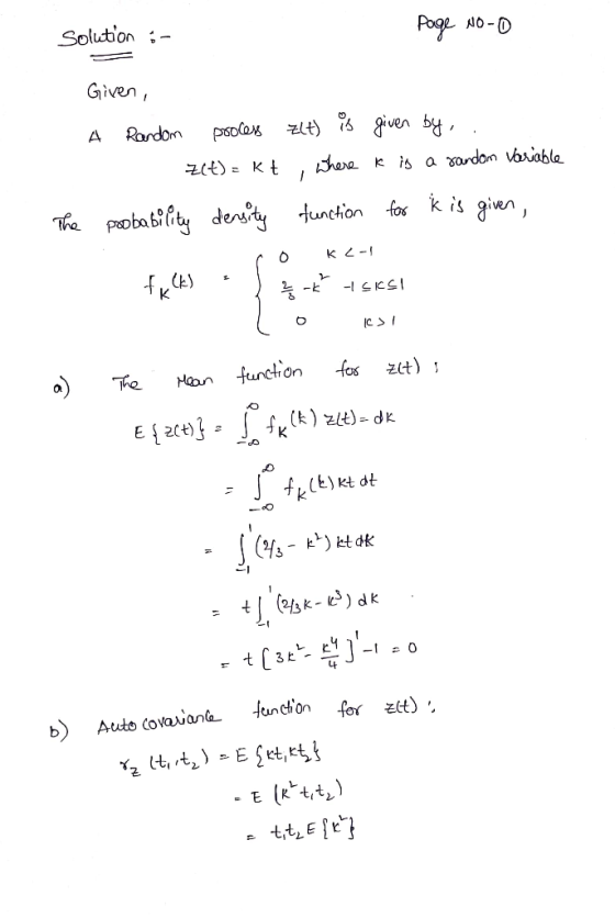 Poge Solition NO-0 Given psolos Rardom A a xardom able dara ZCt = K fo kis given paoba bifity deny Hunction The J 1ラブラ- fos f