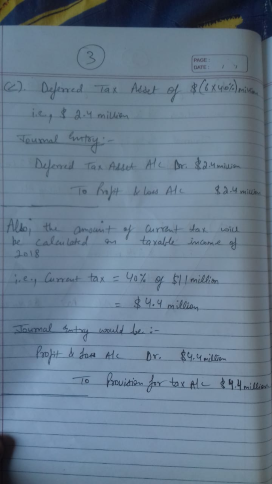 3 PAGE DATE 0fereced Tak Adet of $xyo)miva icj & d.ymilien Lortrng Pafered oumal Tan Addet Ae A a 4millian 3a.4 millin e lois