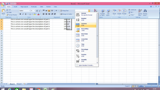Microsoft Excel Book2 Page Layout Home Insert Formulas Data Review View E AutoSum Cut Calibri Wrap Text A A 11 Fill Ea Copy G