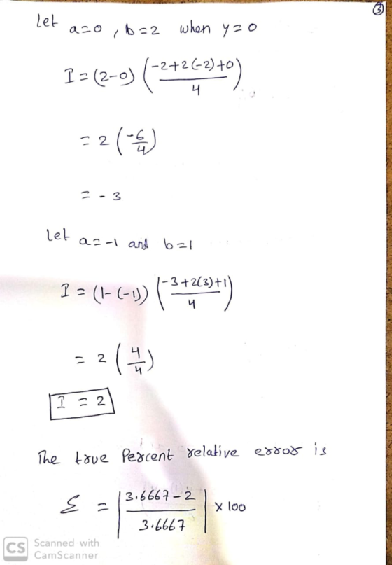 aro let a2-1 an, b=1 3 +203)t 3.6667-2 x loo 3.L667 Cs canned with CamScanner