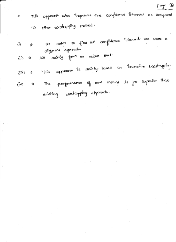 Pane This approach aleo oproves -he comience terval Conpored as boestropping method to other ve USes a ondenceteal o ind out