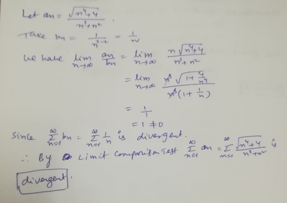 Let an Tace bn= Lim he haue lim an Lim Zn diveget Sinle 2 Jn Limit Conpau Tet y divanget