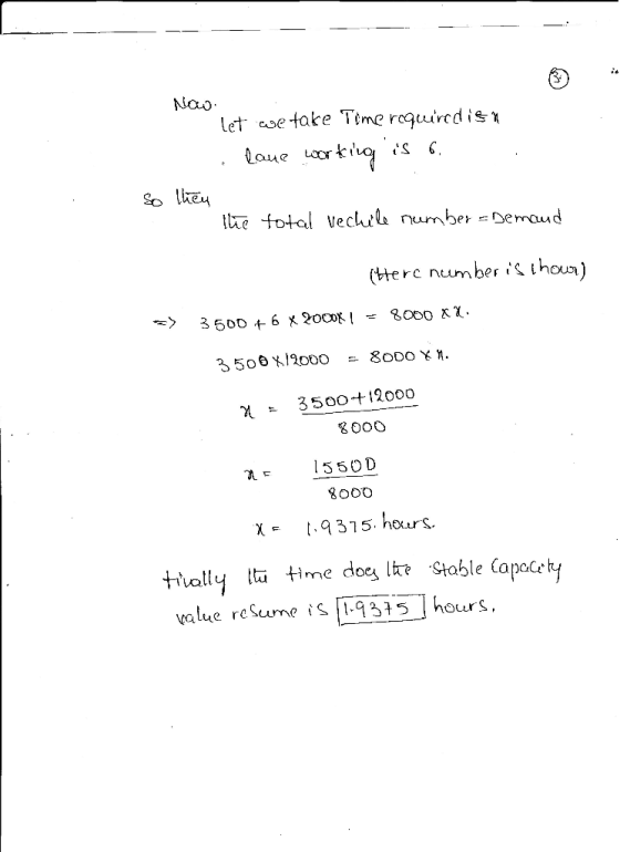 Nao tet cse take Tlme rcquircdis the fotal vecltlu numbemaud (Herc number thou) 3500 t, 12000 30OO thally t Hime does Ie Stob