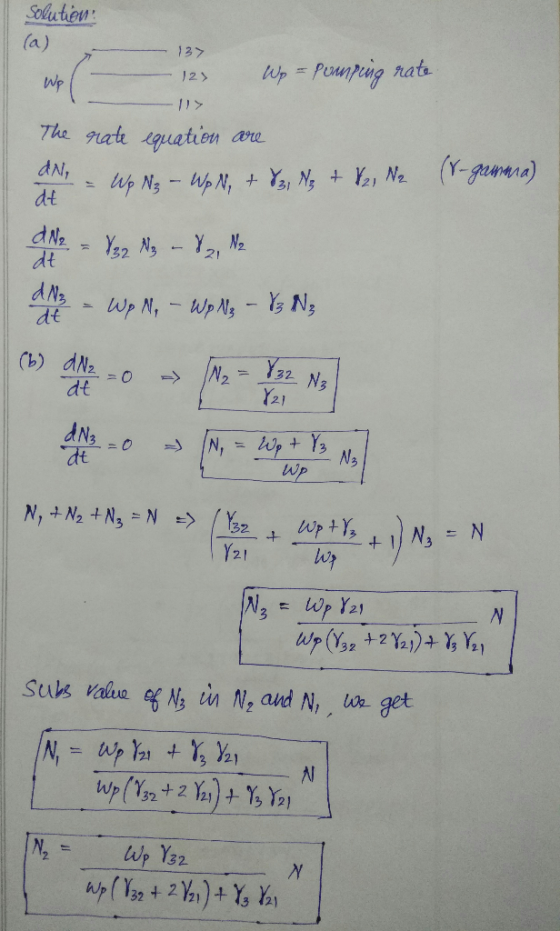olutien 137 The gutt iguation are dN, (b) d Y21