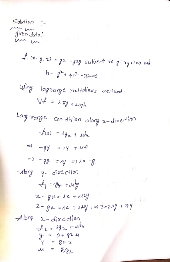 Soltion - jiren dala- La Ta?ge Condition along χ_divect! tion Abng y- diaection 2 Abng -direction = 0 + 82山 84 2