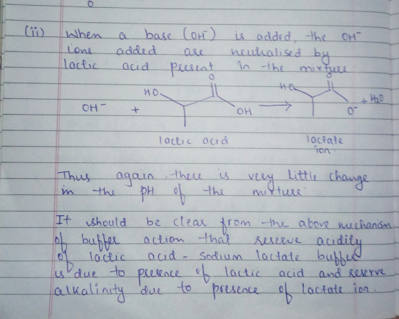 O. (ii)一lchen a base (OH) is added the CH H o OH Он 0 Tactate 1で八 lactic acrd agci 따 should be clear trom-the above nothansn-