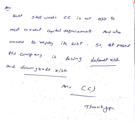 Anc }s not CC 5 teel woxks Gsl t me a tanidal vrezuamek. And ado oncble he Comp ary fa cing default sk aud doon 7* a de xsk