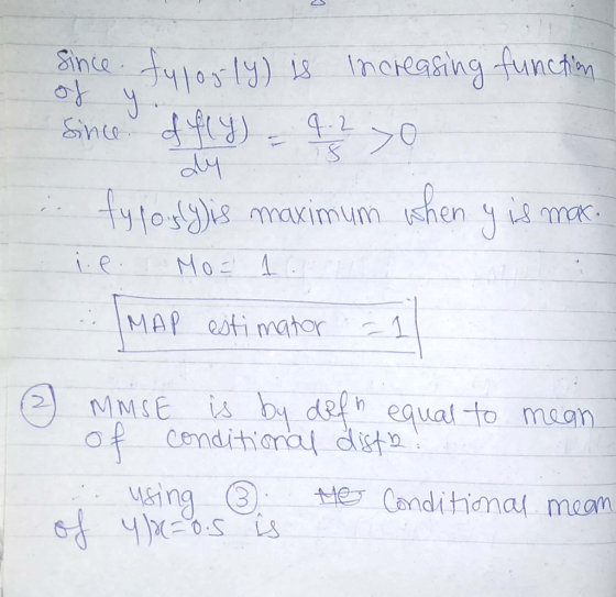 alu is maximum shen & mmk on MMEis b defh equal to mean of condithonal distn